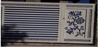 Rectangular tube with CNC Steel Gate